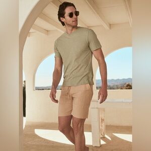 Pact Canopy Linen Blend Weekend Short Men XL Ginger Root